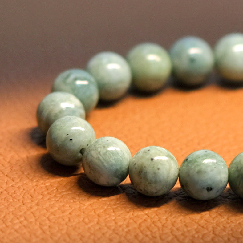 日本 日高翡翠-AA級 HIDAKA JADE BRACELET-AA (智慧、長壽、飛躍)